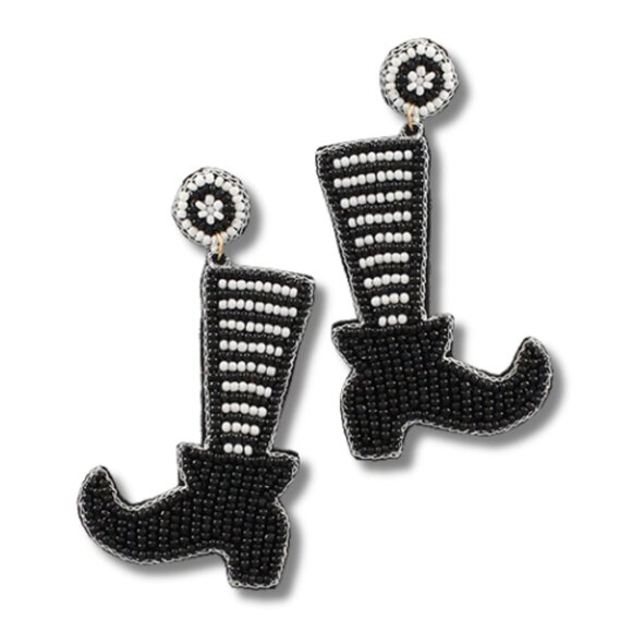 BOGO DEAL BESTSELLER HALLOWEEN EARRING STYLES - SEED BEADED - NEW SET OF 2 PAIRS - Picture 5 of 7